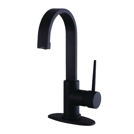 Fauceture LS8210NYL New York Single-Handle Bathroom Faucet Drain, Matte Black LS8210NYL